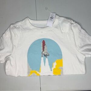 White Rocket Graphic Kids T-Shirt